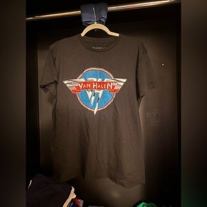 Van Halen Wings Logo Tee Black Large